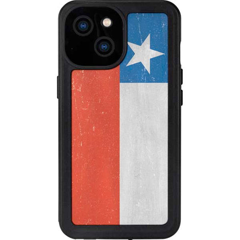 Chile Flag Distressed iPhone 15 Waterproof Case